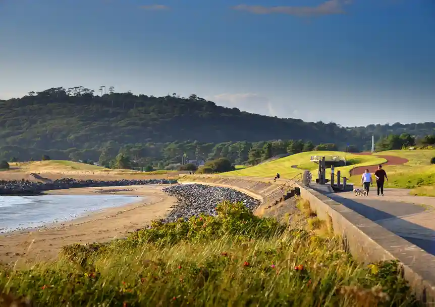 Llanelli Beach promenade